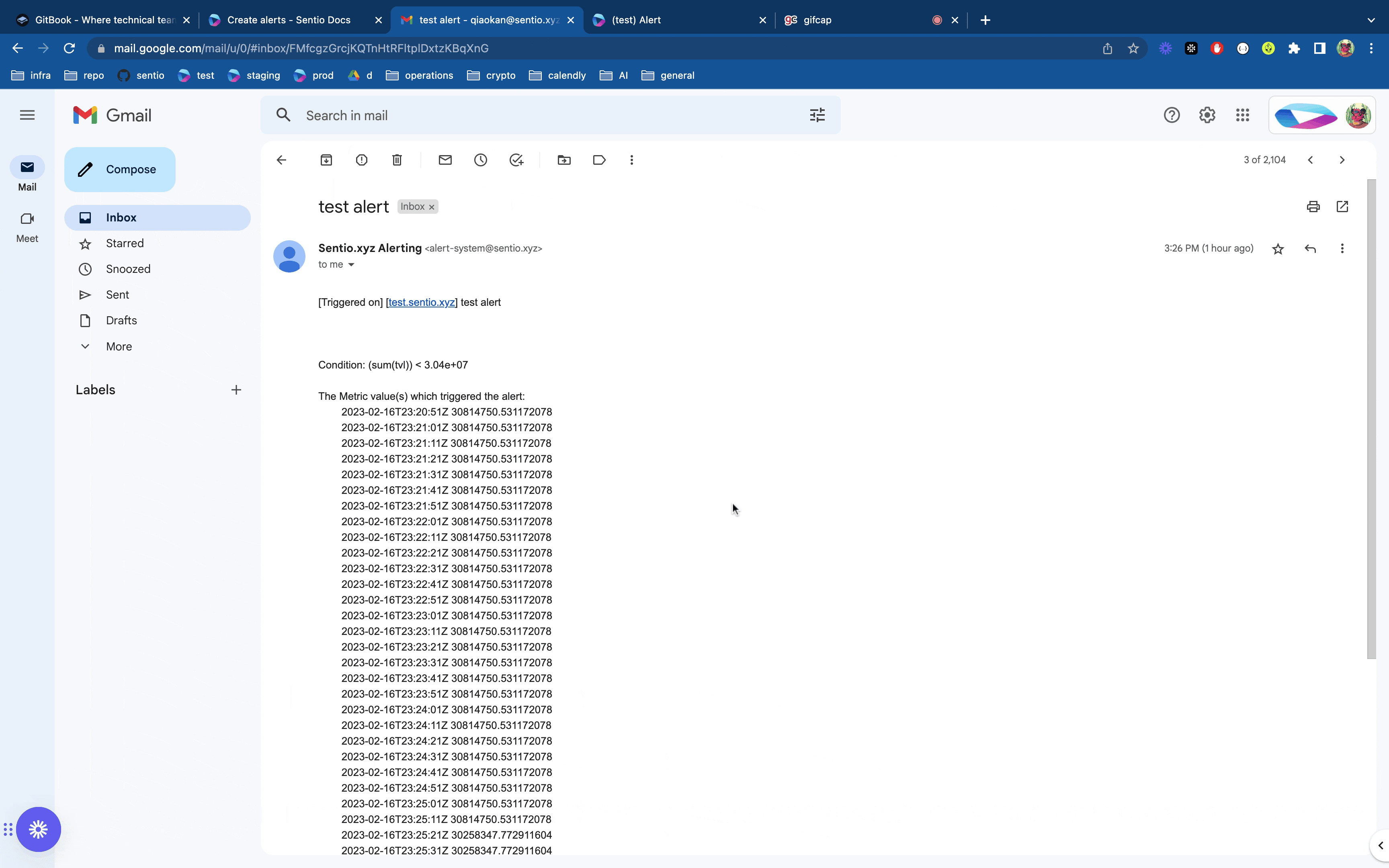 Viewing Alert Instance